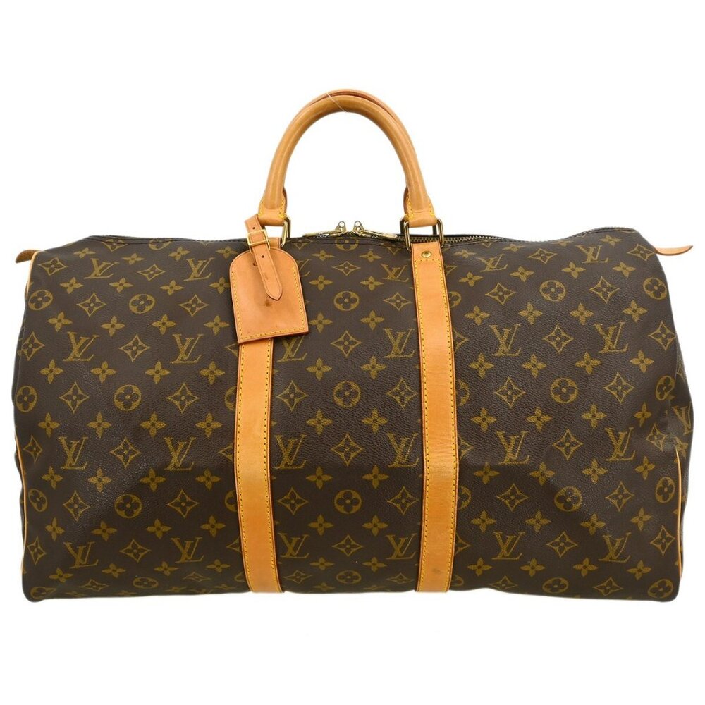 Louis Vuitton Monogram Keepall 50 Duffle Travel Handbag